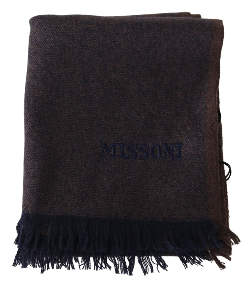 Brown 100% Cashmere Unisex Neck Wrap Fringes ScarfMISSONI Gorgeous brand new with tags, 100% Authentic Missoni cashmere scarf with brand logo embroidery. Material: 100% Cashmere Color: Brown Gender: Unisex Fringes Logo details Made in Italy SIZE: 190cm x