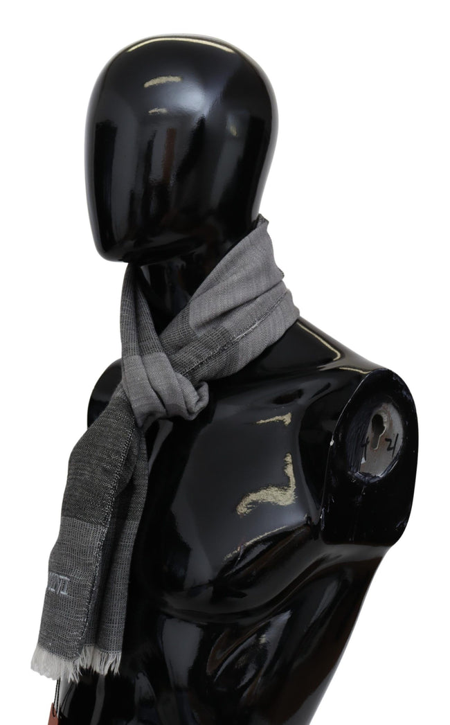 Gray Striped Wool Unisex Neck Wrap Fringes ScarfMISSONI Gorgeous brand new with tags, 100% Authentic Missoni wool scarf with stripes pattern and brand logo embroidery. Material: 100% Wool Color: Gray Gender: Unisex Fringes Logo details Made in Italy SIZE: