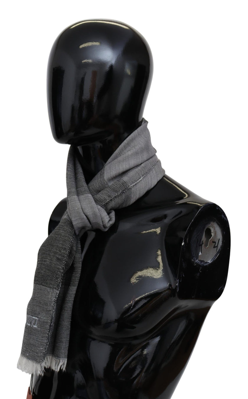 Gray Striped Wool Unisex Neck Wrap Fringes ScarfMISSONI Gorgeous brand new with tags, 100% Authentic Missoni wool scarf with stripes pattern and brand logo embroidery. Material: 100% Wool Color: Gray Gender: Unisex Fringes Logo details Made in Italy SIZE: