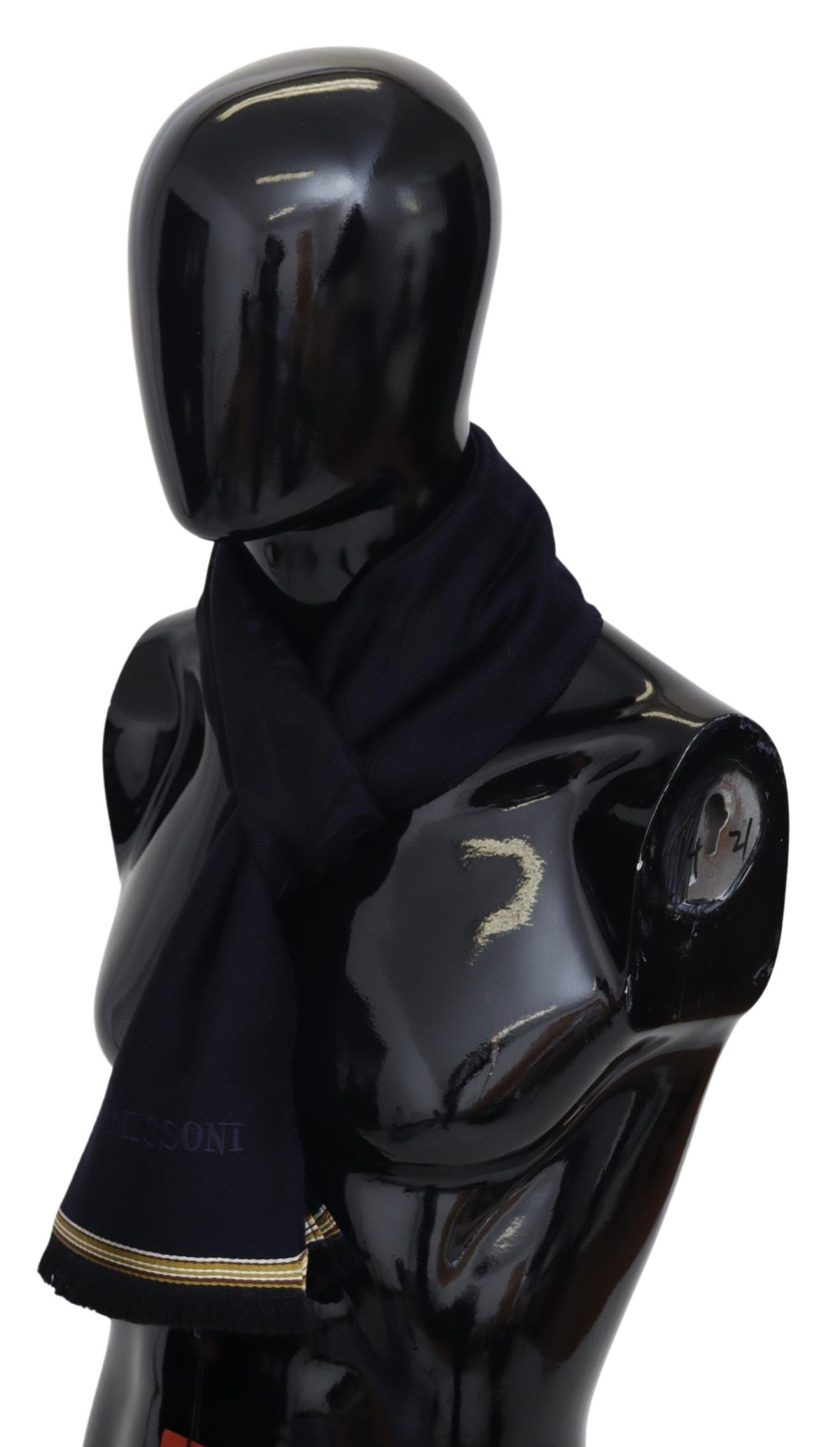 Black 100% Wool Unisex Neck Wrap Fringes ScarfMISSONI Gorgeous brand new with tags, 100% Authentic Missoni wool scarf with brand logo embroidery. Material: 100% Wool Color: Black Gender: Unisex Fringes Logo details Made in Italy SIZE: 180cm x 36cmBlack 10