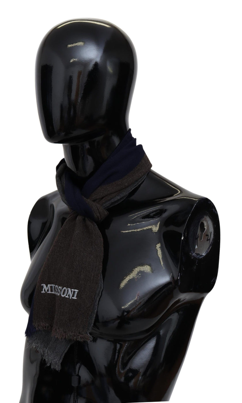 Multicolor Striped Wool Unisex Wrap Fringes ScarfMISSONI Gorgeous brand new with tags, 100% Authentic Missoni wool scarf with stripes pattern and brand logo embroidery. Material: 100% Wool Color: Multicolor Gender: Unisex Fringes Logo details Made in Ital