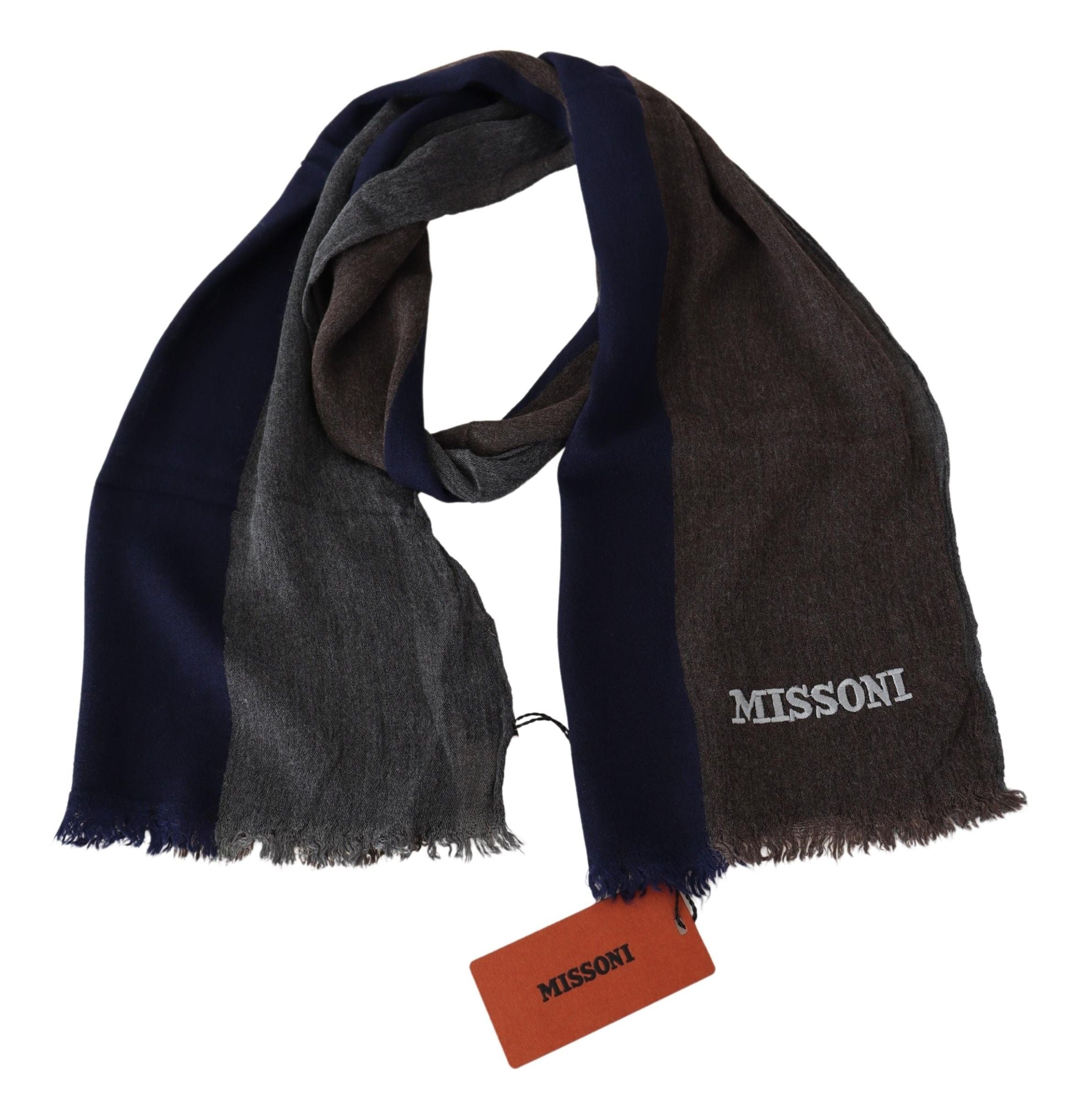 Multicolor Striped Wool Unisex Wrap Fringes ScarfMISSONI Gorgeous brand new with tags, 100% Authentic Missoni wool scarf with stripes pattern and brand logo embroidery. Material: 100% Wool Color: Multicolor Gender: Unisex Fringes Logo details Made in Ital