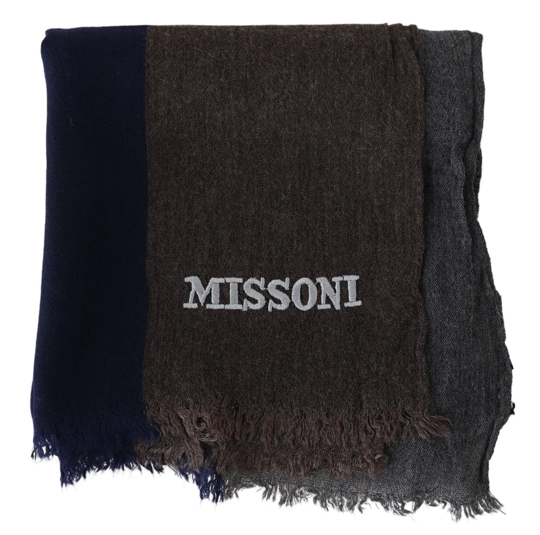 Multicolor Striped Wool Unisex Wrap Fringes ScarfMISSONI Gorgeous brand new with tags, 100% Authentic Missoni wool scarf with stripes pattern and brand logo embroidery. Material: 100% Wool Color: Multicolor Gender: Unisex Fringes Logo details Made in Ital