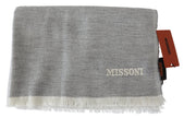 Beige 100% Wool Unisex Neck Wrap ScarfMISSONI Gorgeous brand new with tags, 100% Authentic Missoni wool scarf with brand logo embroidery. Material: 100% Wool Color: Beige Gender: Unisex Fringes Logo details Made in Italy SIZE: 180cm x 64cmBeige 100% Wool