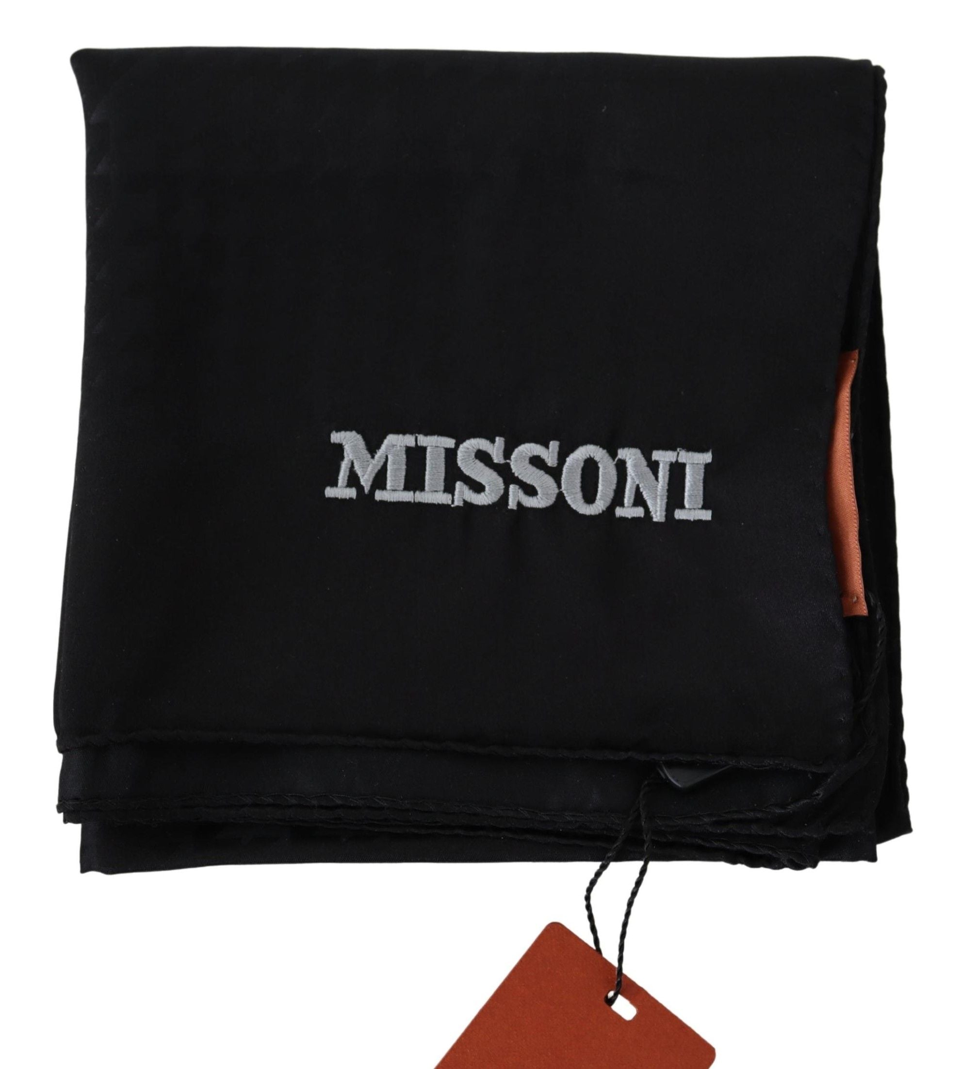 Schwarzer Halswärmer aus Wolle mit Missoni Logo-Stickerei