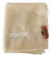 Beige Cashmere Unisex Neck ScarfMISSONI Gorgeous brand new with tags, 100% Authentic Missoni cashmere scarf with brand logo embroidery. Material: 100% Cashmere Color: Beige Gender: Unisex Fringes Logo details Made in Italy SIZE: 180cm x 70cmBeige Cashmere