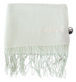Light Green Pattern Cashmere Unisex Wrap Fringes ScarfMISSONI Gorgeous brand new with tags, 100% Authentic Missoni cashmere scarf with solid pattern design and brand logo embroidery. Material: 100% Cashmere Color: White Gender: Unisex Fringes Logo details