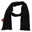Black 100% Wool Unisex Neck Wrap ScarfMISSONI Gorgeous brand new with tags, 100% Authentic Missoni wool scarf with brand logo embroidery. Material: 100% Wool Color: Black Gender: Unisex Fringes Logo details Made in Italy SIZE: 180cm x 48cmBlack 100% Wool