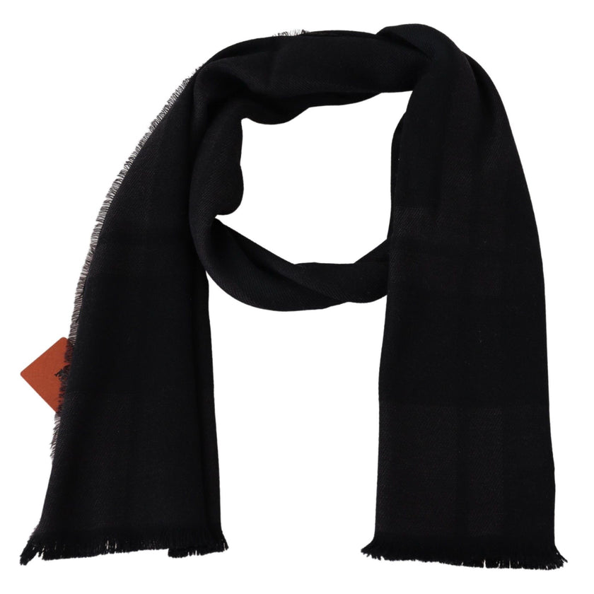 Black 100% Wool Unisex Neck Wrap ScarfMISSONI Gorgeous brand new with tags, 100% Authentic Missoni wool scarf with brand logo embroidery. Material: 100% Wool Color: Black Gender: Unisex Fringes Logo details Made in Italy SIZE: 180cm x 48cmBlack 100% Wool