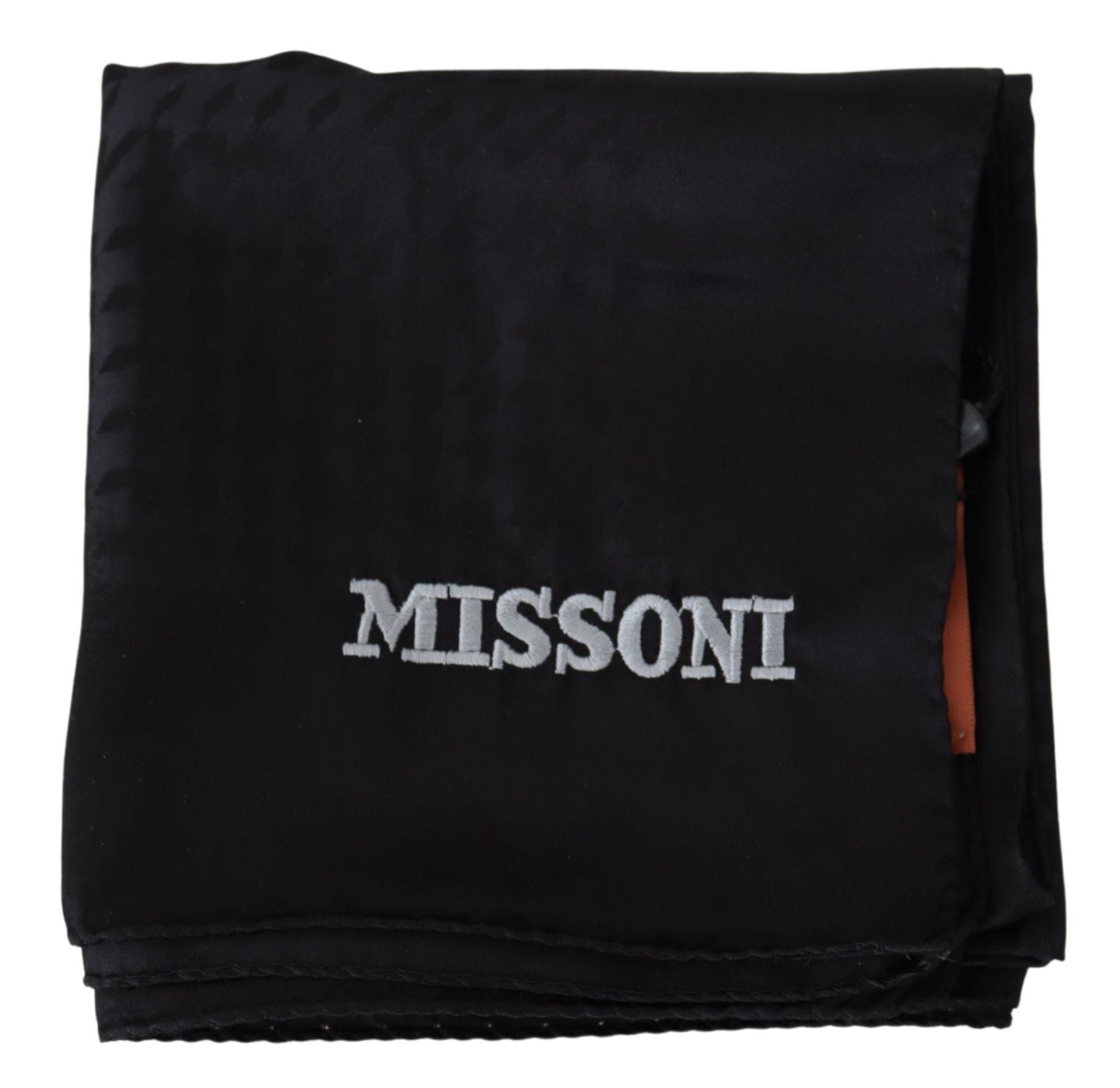 Black Wool Knit Unisex Neck Wrap Shawl ScarfMISSONI Gorgeous brand new with tags, 100% Authentic Missoni wool scarf with solid pattern and brand logo embroidery. Material: 100% Wool Color: Black Gender: Unisex Logo details Made in Italy SIZE: 68cm x 66cmB