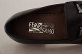 Suave Black Leather Gancio Bit LoafersStep into sophistication with our exquisite Salvatore Ferragamo loafers, the epitome of luxury for the discerning gentleman. Crafted with the highest attention to detail, these formal shoes are more than just footwear