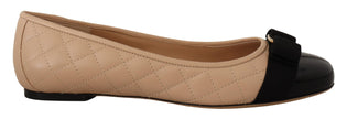 Elegant Quilted Leather Flats - Chic Dual-Tone DesignDiscover the epitome of understated elegance with these Salvatore Ferragamo women’s flats. As gorgeous as they are versatile, these shoes come brand new with original box, tags, and a protective dust ba