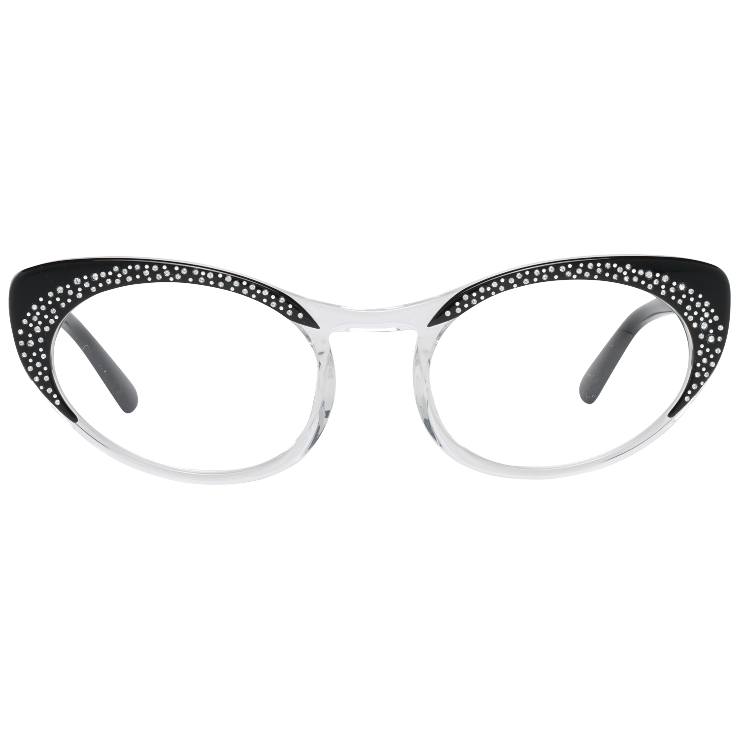 Schwarze synthetische Vollrandbrille für Damen mit Federscharnier