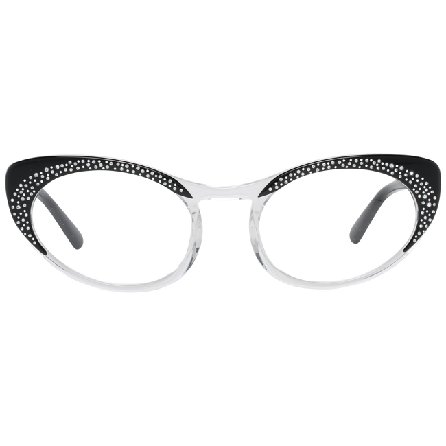 Chic Black Full-Rim Designer EyewearStep into the world of high-fashion with the Dsquared² eyewear collection. Elegantly crafted with a sleek black finish, this pair of women’s glasses exudes sophistication with its full-rim design and durable plastic fra
