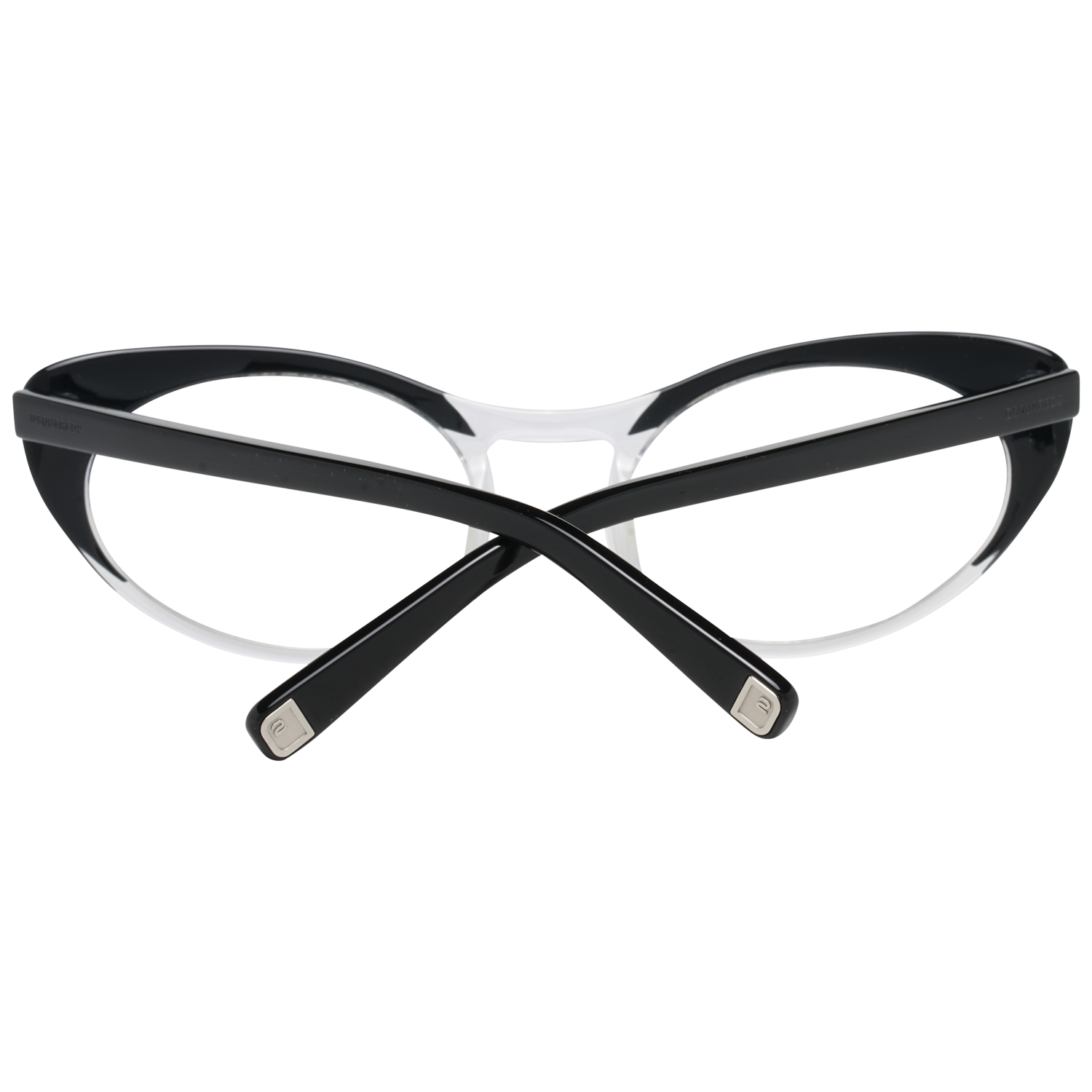 Chic Black Full-Rim Designer EyewearStep into the world of high-fashion with the Dsquared² eyewear collection. Elegantly crafted with a sleek black finish, this pair of women’s glasses exudes sophistication with its full-rim design and durable plastic fra