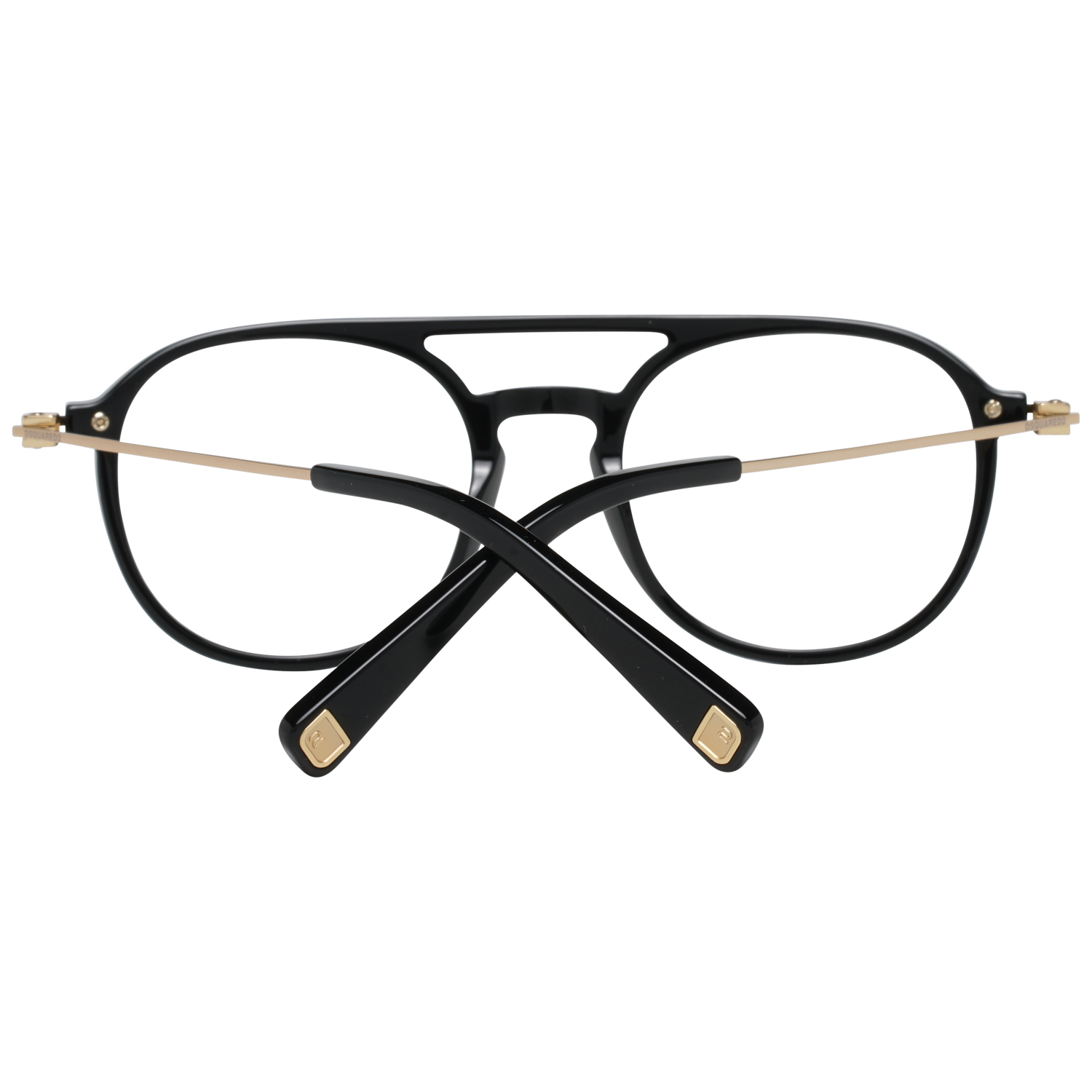 Sleek Black Full-Rim Designer EyewearExude timeless sophistication with these sleek eyeglasses from the renowned fashion house Dsquared². Designed for the fashion-savvy individual, this unisex pair is the perfect accessory to complement any ensemble. Craf