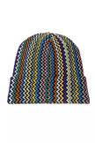 Multicolor Wool Men HatElevate your accessory game with Missoni’s bold creation that captures the essence of high-end fashion and daring style. Flaunt your flair for the eclectic with this wool and marabou hat featuring a riot of multicolor geometric patt