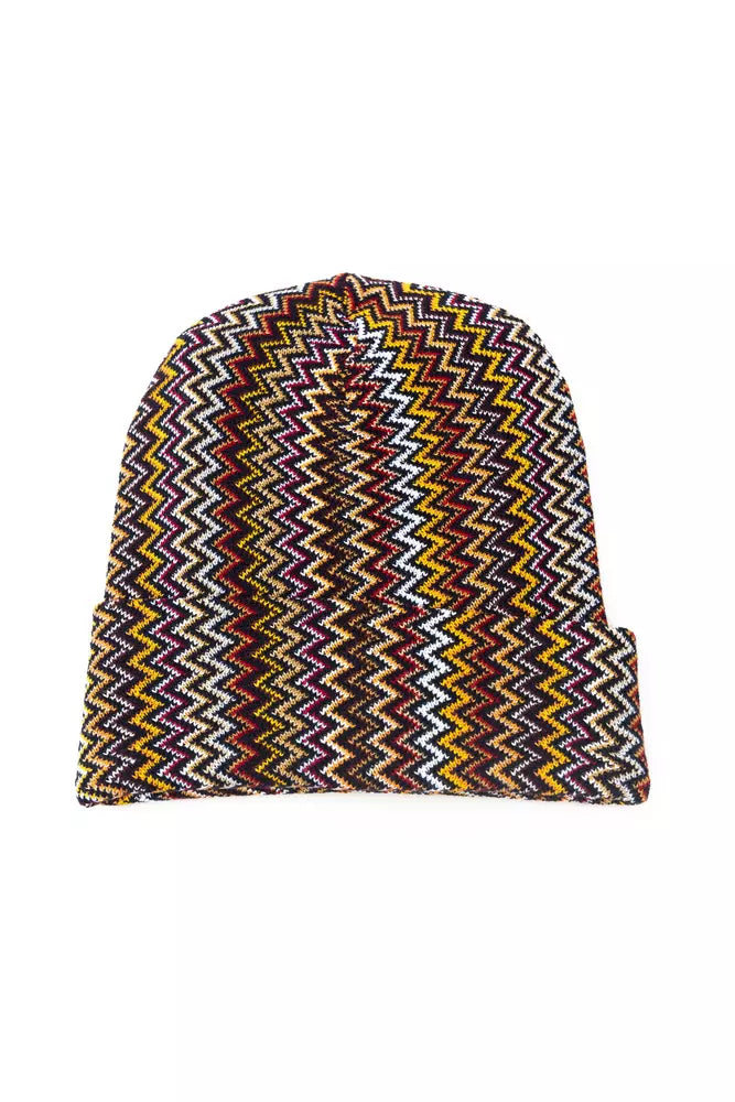 Multicolor Wool Men HatStep into the realm of bold, contemporary elegance with this vibrant Missoni hat. Exquisitely crafted in Italy, the piece is adorned with a striking geometric pattern that embodies the brand’s iconic flair for color and design. Whet