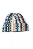 Multicolor Wool Men HatUnleash the power of pattern and color with Missoni’s mesmerizing hat, a true testament to the brand’s signature aesthetic. Immerse yourself in a geometric dream woven from the finest wool, crowned with a touch of playful marabou. T