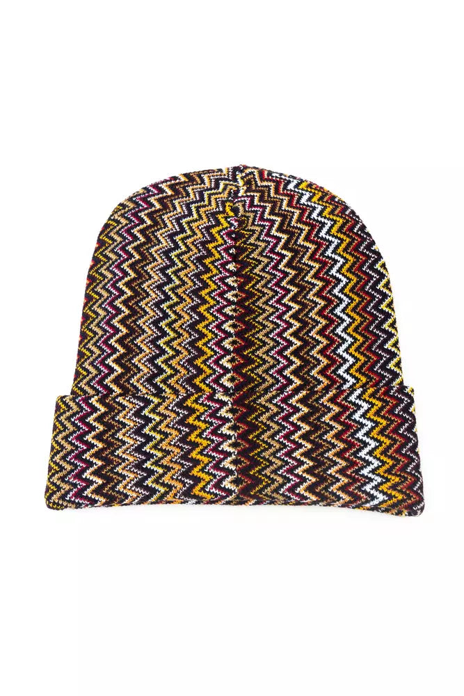 Multicolor Wool Men HatStep into the realm of bold, contemporary elegance with this vibrant Missoni hat. Exquisitely crafted in Italy, the piece is adorned with a striking geometric pattern that embodies the brand’s iconic flair for color and design. Whet