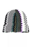 Multicolor Wool Women HatStep into a world of vibrant allure with this striking Missoni hat, a lavish piece crafted in Italy that melds geometric fantasy with a kaleidoscope of hues. It’s not just an accessory—it’s an exclamation point for your ensemble.