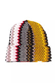 Multicolor Wool Women HatElevate your accessory collection with this eye-catching Missoni hat, epitomizing the brand’s iconic flair for bold, geometric patterns. The multicolor design adds a splash of vibrancy to any ensemble, ensuring you stand out with