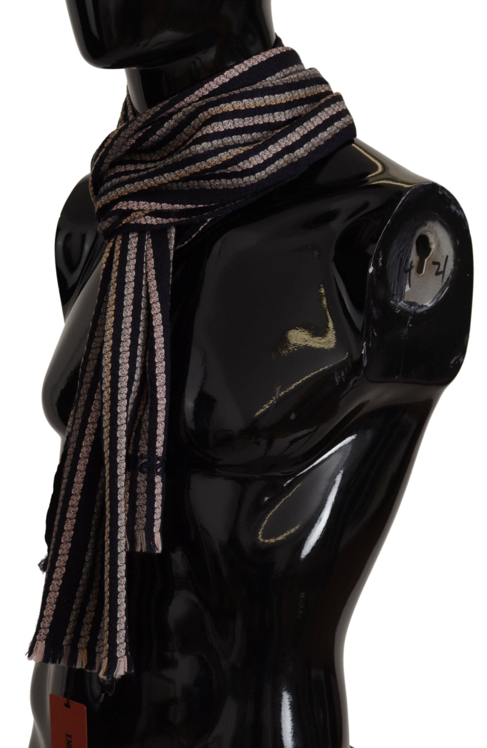 Multicolor Stripes Wool Knit Fringe Shawl ScarfMISSION Gorgeous brand new with tags, 100% Authentic MISSONI Mens Scarf. Material: 100% Wool Color: Multicolor Logo details Made in Italy SIZE: 180cm x 30cmMulticolor Stripes Wool Knit Fringe Shawl Scarf${tag