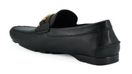 Elegant Black Calf Leather Men's LoafersStep into luxury with these 100% Authentic Versace men’s loafers, perfect for the discerning gentleman. These exquisite shoes come brand new with original box, tags, and dust bag, ensuring their pristine condition.