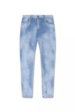 Blue Cotton Men JeansElevate your denim game with Dsquared²’s ‘Cool Guy’ jeans, a masterclass in bold styling with an edge. Crafted with the perfect blend of cotton and elastane for a comfortable yet chic fit, these light blue jeans feature a distinct whi