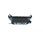 Cooper Large Blue Multi Leather Embroidered Logo Utility Belt BagStyle: Michael Kors Cooper Large Embroidered Logo Utility Belt (Blue) Material: Pebbled Leather and PVC Features: 2 Outer Zip Pockets, 1 Outer Rear Valuables Zip Pocket, Inner Slip Pocket, A