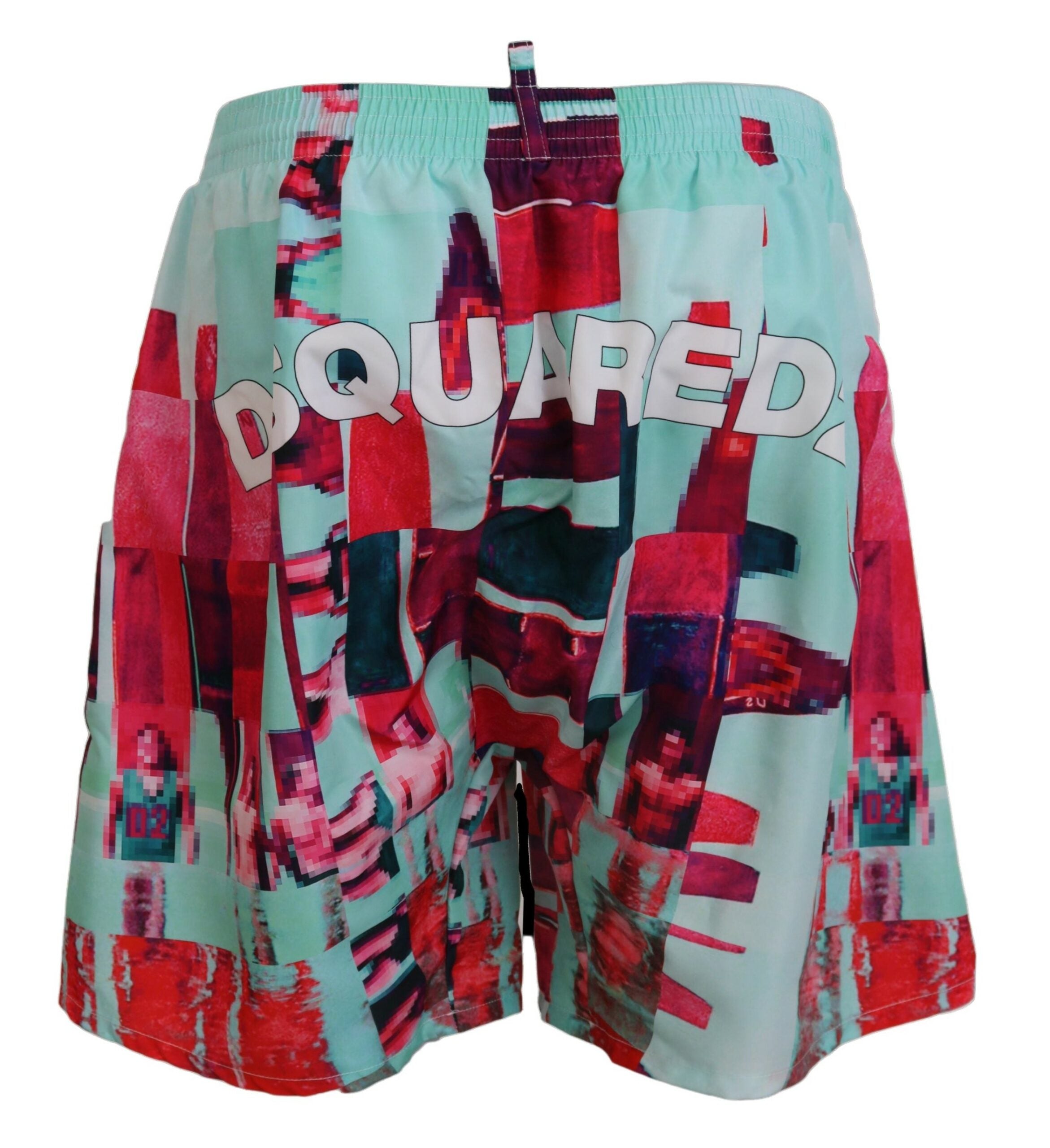 Short de bain imprimé multicolore