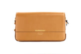Grace Small Nutmeg Smooth Leather Flap Crossbody Clutch Handbag PurseStyle: Burberry Grace Small Nutmeg Flap Crossbody Clutch Handbag Purse Material: Smooth Leather Features: Adjustable/Detachable Crossbody Strap, Inner Slip Pockets, Magnetic Flap Closure