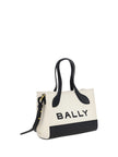 Chic Contrast Mini Leather HandbagIndulge in the epitome of elegance with the Bally Mini Handbag, a stunning accessory that promises to uplift your style quotient. Crafted with immaculate precision, this stunning piece boasts a sleek black and white palet
