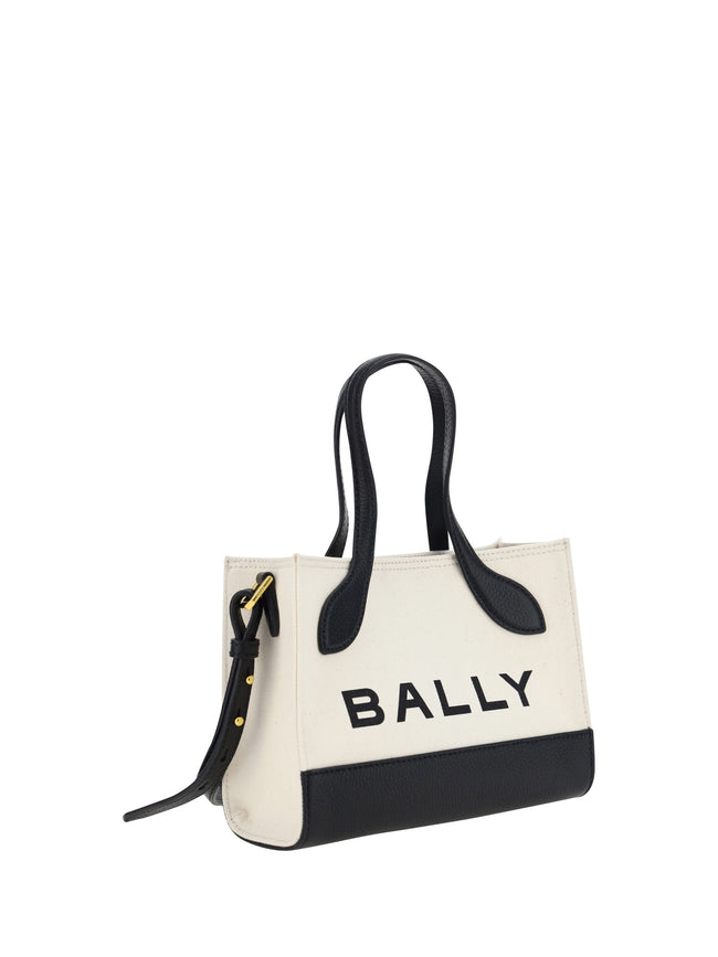 Chic Contrast Mini Leather HandbagIndulge in the epitome of elegance with the Bally Mini Handbag, a stunning accessory that promises to uplift your style quotient. Crafted with immaculate precision, this stunning piece boasts a sleek black and white palet