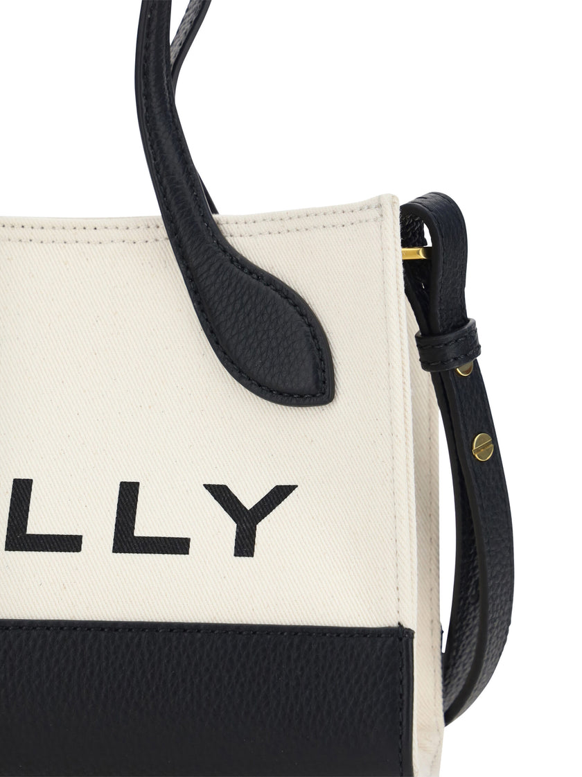 Chic Contrast Mini Leather HandbagIndulge in the epitome of elegance with the Bally Mini Handbag, a stunning accessory that promises to uplift your style quotient. Crafted with immaculate precision, this stunning piece boasts a sleek black and white palet