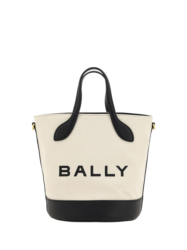Elegant Monogram Bucket Bag in Black & WhiteDiscover elegance redefined with this stunning Bally Bucket Bag, a fresh addition to your sophisticated ensemble. Immaculately crafted from the finest Calf Leather with a touch of durable cotton and polyester, t