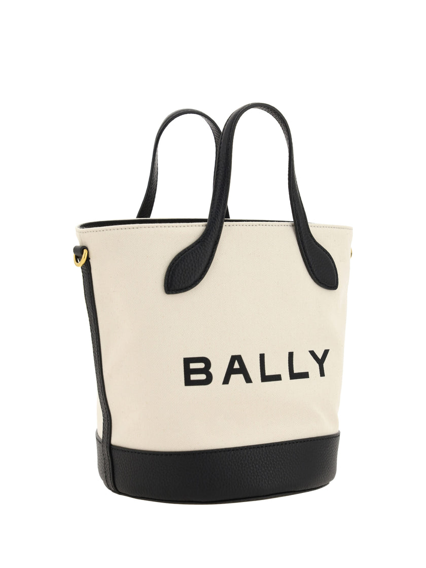 Elegant Monogram Bucket Bag in Black & WhiteDiscover elegance redefined with this stunning Bally Bucket Bag, a fresh addition to your sophisticated ensemble. Immaculately crafted from the finest Calf Leather with a touch of durable cotton and polyester, t
