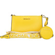 Jet Set Daffodil Vegan Crossbody Tech Attachment Bag PurseStyle: Michael Kors Jet Set Small Gradient Crossbody with Tech Attachment Bag (Daffodil) Material: Non-Leather Vegan Material Features: 1 Inner Slip Pocket, 3 Inner Card Slots, Detachable Coin Pouc