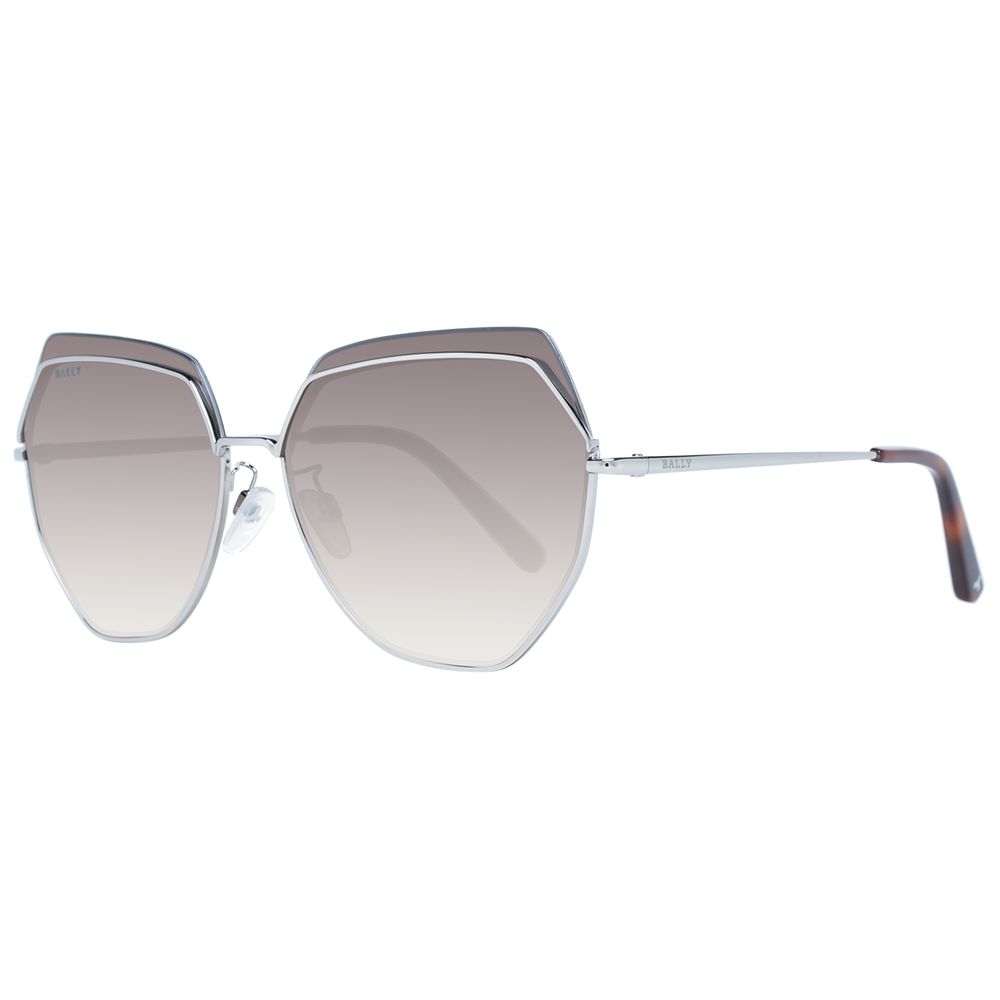 Silver Metal SunglassesGender Women Main color Silver Frame color Silver Frame material Metal Lenses Color Multicolor Lenses Material Plastic Lenses Effect Gradient Lenses width 61 Size 61-16-145 Lenses Height 55 Bridge width 16 Frame width 145 Temples Le