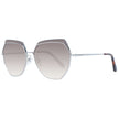 Silver Metal SunglassesGender Women Main color Silver Frame color Silver Frame material Metal Lenses Color Multicolor Lenses Material Plastic Lenses Effect Gradient Lenses width 61 Size 61-16-145 Lenses Height 55 Bridge width 16 Frame width 145 Temples Le