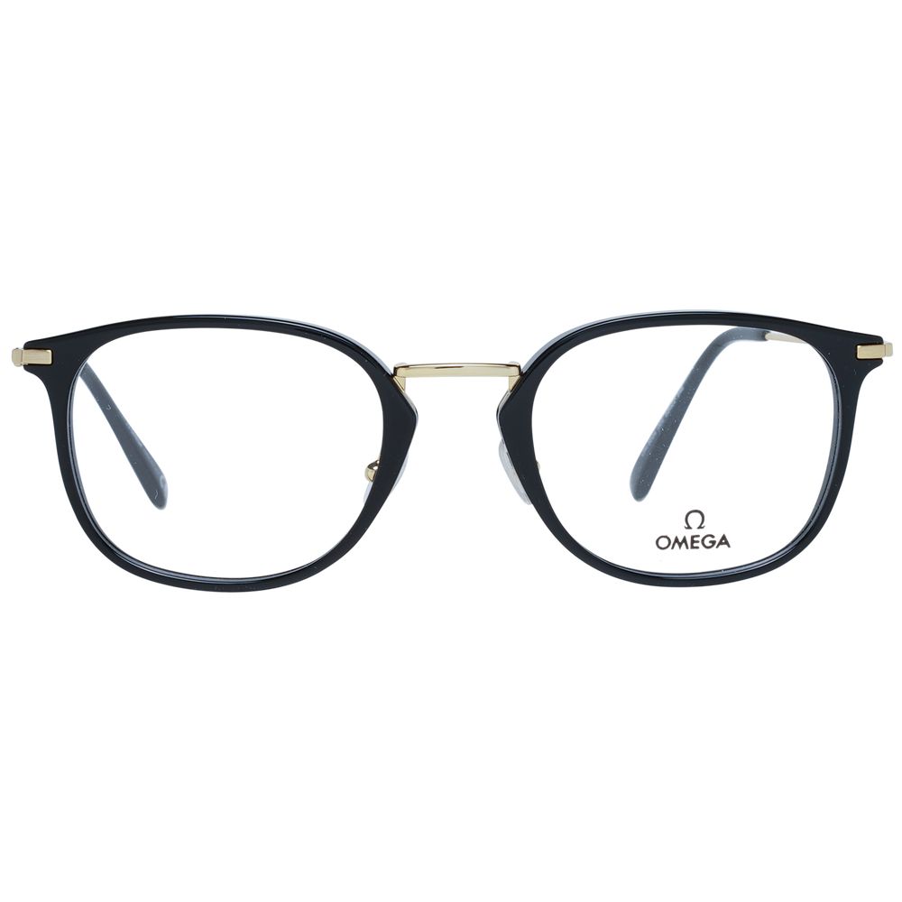 Schwarze runde Brille mit Kunststoffrahmen