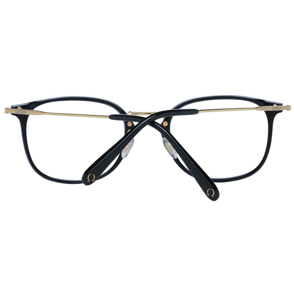 Black Synthetic & Metal Round Glasses Frames
