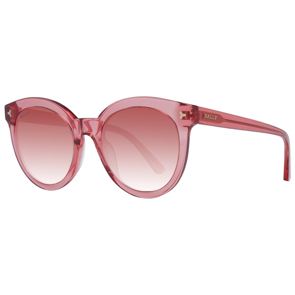 Red Round Sunglasses with Synthetic Frame & Gradient Lenses