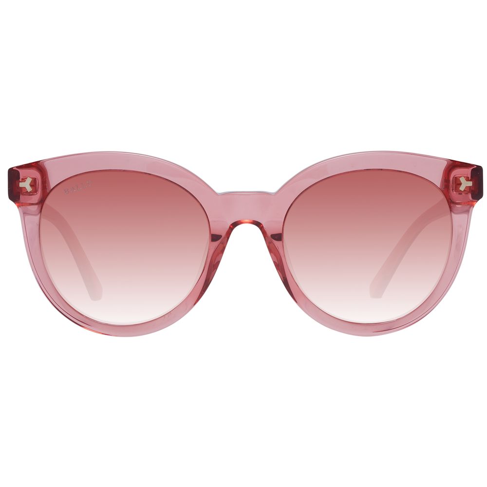 Red Round Sunglasses with Synthetic Frame & Gradient Lenses