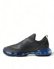 Black Blue Rubber Knit Slip On Low Top Sneakers ShoesPRADA Gorgeous brand new with tags, 100% Authentic Prada men’s black cloudbust air mesh sneakers. Model: 2EG298 Low top sneakers Material: Rubber, Fabric Colour: Black Rubber sole Logo details Made in I