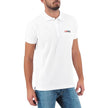 Elegant White Cotton Polo Shirt with Contrasting LogoDiscover the epitome of casual sophistication with our Diesel white cotton polo shirt. A versatile addition to your wardrobe, this polo exudes elegance with a contrasting logo detail on the front and a