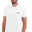 Elegant White Cotton Polo Shirt with Contrasting LogoDiscover the epitome of casual sophistication with our Diesel white cotton polo shirt. A versatile addition to your wardrobe, this polo exudes elegance with a contrasting logo detail on the front and a