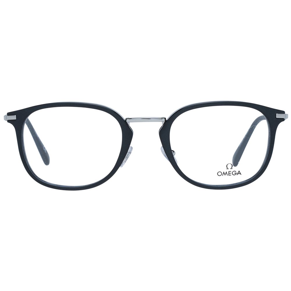 Schwarze runde Brille mit Kunststoffrahmen