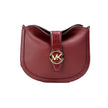 Gabby Small Dark Cherry Leather Foldover Hobo Crossbody BagStyle: Michael Kors Gabby Small Dark Cherry Foldover Hobo Crossbody Bag Material: Smooth and Embossed Leather Features: Adjustable Crossbody Strap, Zip Closure, Inner Pocket, Lined Measures: 22.86