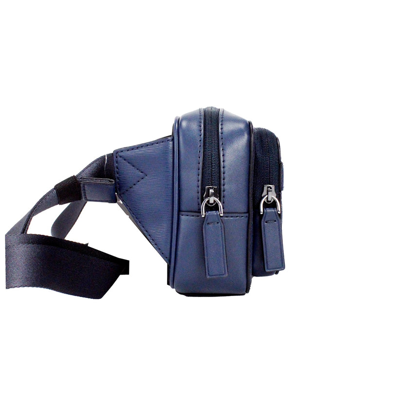 Cooper Small Navy Blue Smooth Leather Double Zip Belt BagStyle: Michael Kors Cooper Small Navy Blue Double Zip Belt Bag Material: Smoother Leather Features: Adjustable Belt or Crossbody Strap, Lined, Zip Closure Measures: 20.32 cm L x 12.7 cm H x 7.62 cm